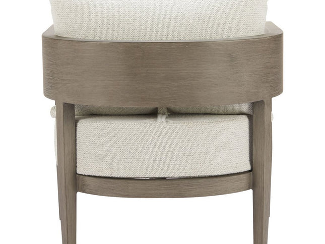 28" Beige Upholstered Arm Chair