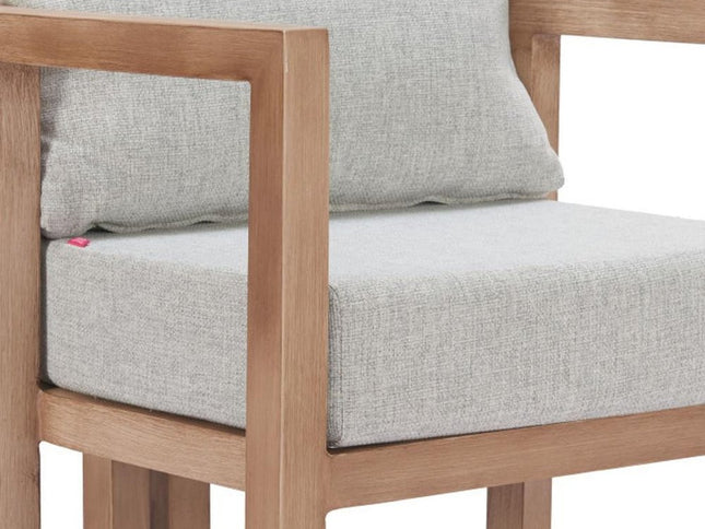 29" Gray Upholstered Arm Chair