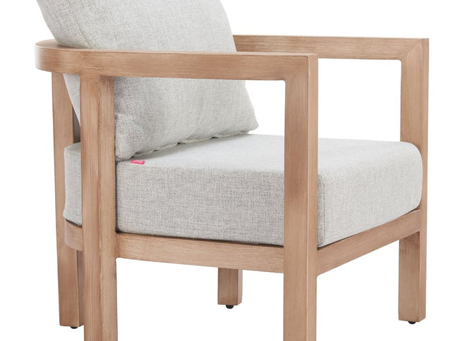 29" Gray Upholstered Arm Chair