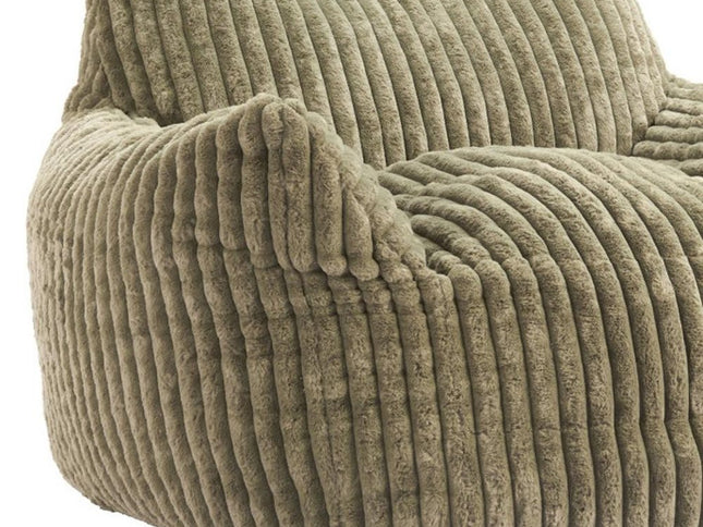 40" Green Upholstered Arm Chair