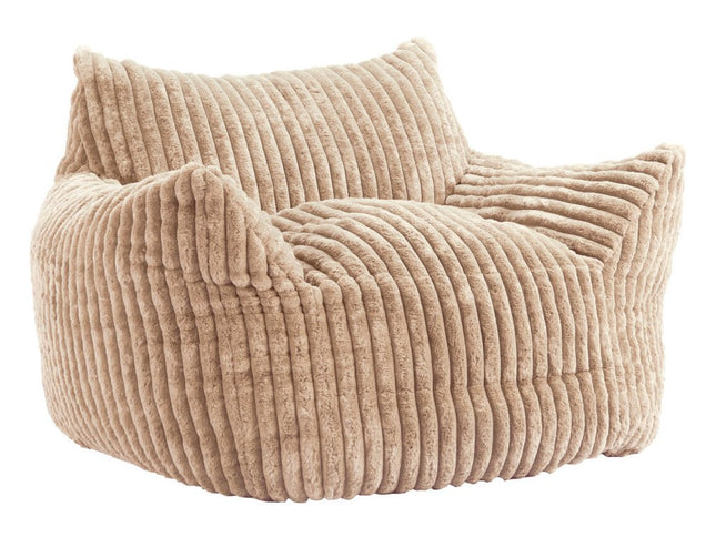 40" Beige Upholstered Arm Chair