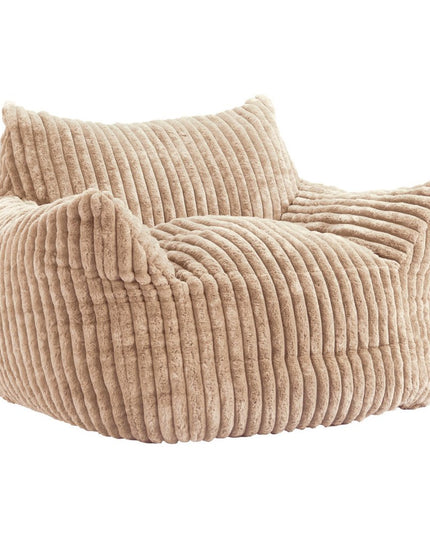 40" Beige Upholstered Arm Chair