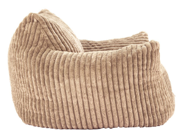 40" Beige Upholstered Arm Chair