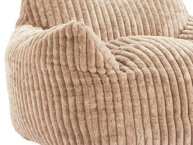 40" Beige Upholstered Arm Chair