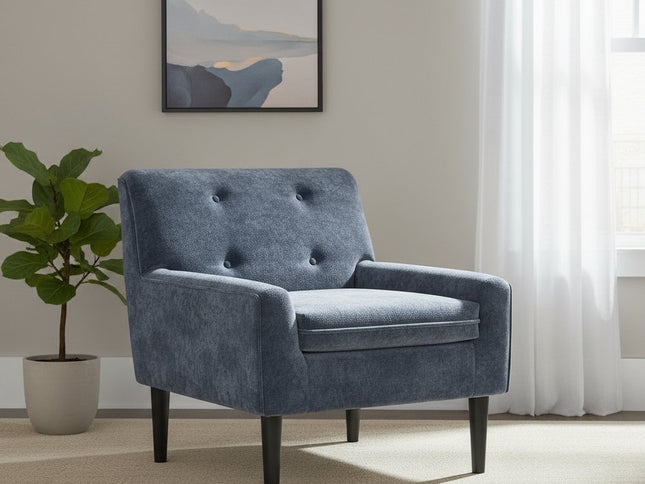 30" Gray Upholstered Arm Chair