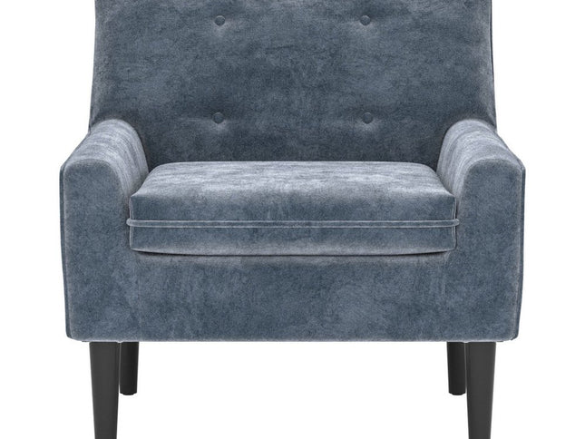 30" Gray Upholstered Arm Chair