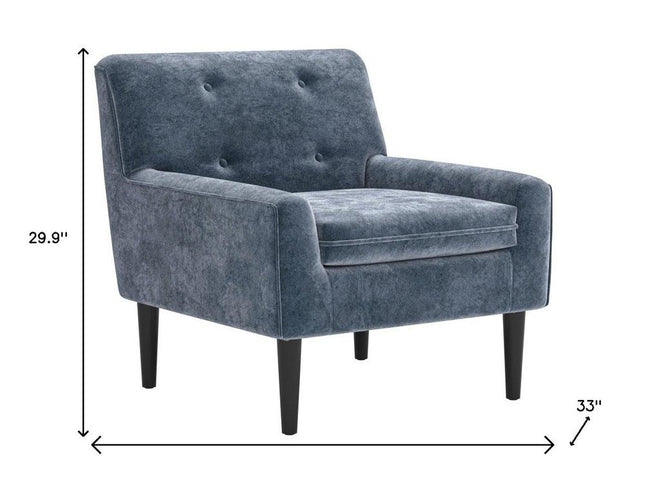 30" Gray Upholstered Arm Chair
