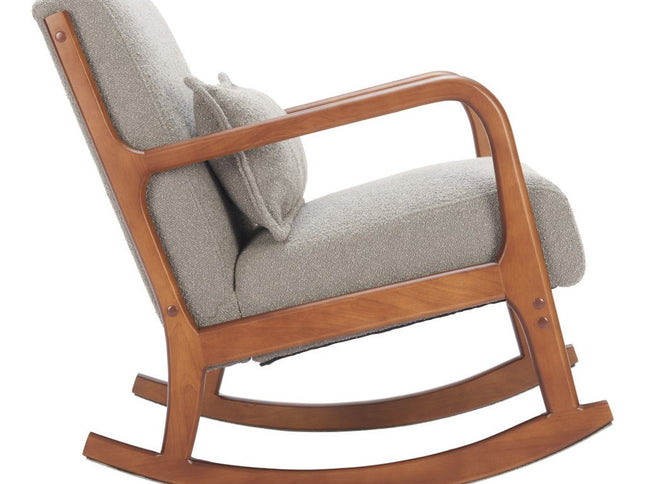 26" Gray Upholstered Arm Chair