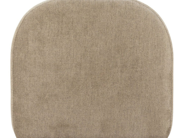 32" Brown Upholstered Swivel Side Chair