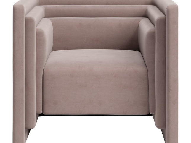 35" Taupe Upholstered Arm Chair