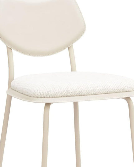 Set of Four 30" Light Gray Fabric Faux Leather and Steel Bar Height Bar Chairs