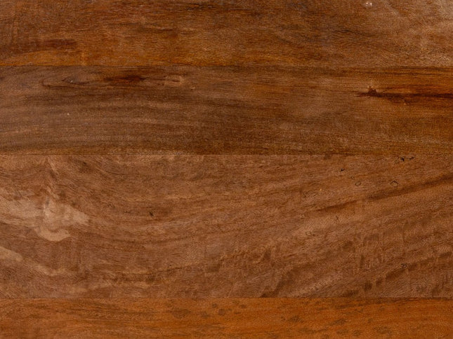 48" Brown Solid Wood Half Circle Console Table