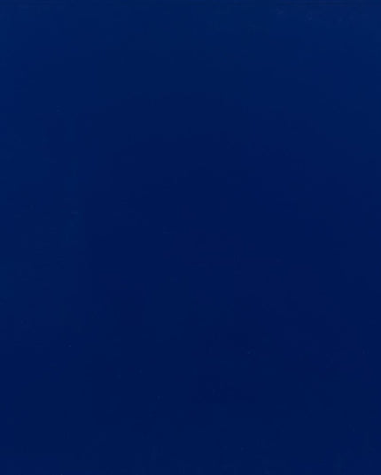 36" Blue Steel Oval Console Table With Two Shelves