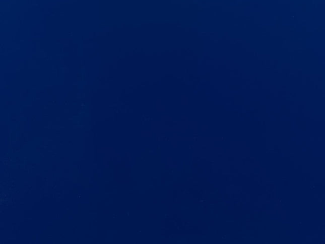 36" Blue Steel Oval Console Table With Two Shelves