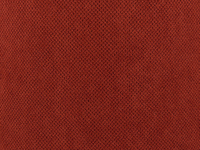 19" Red Fabric Round Ottoman