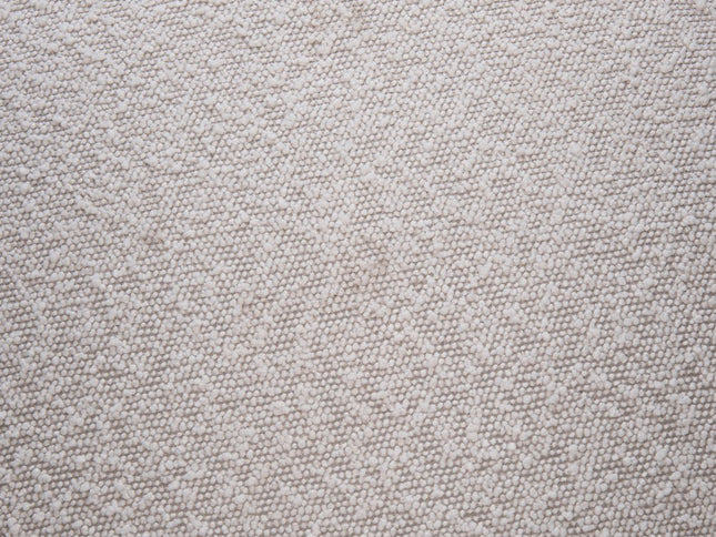 15" Gray and Black Fabric Round Ottoman