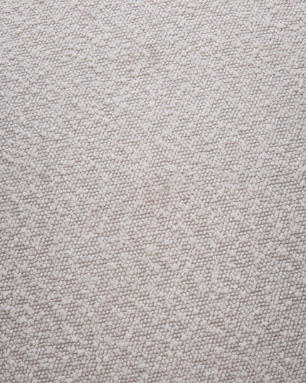 15" Gray and Black Fabric Round Ottoman