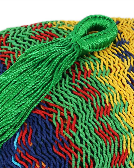 Green Red And Yellow Striped Double Hammock