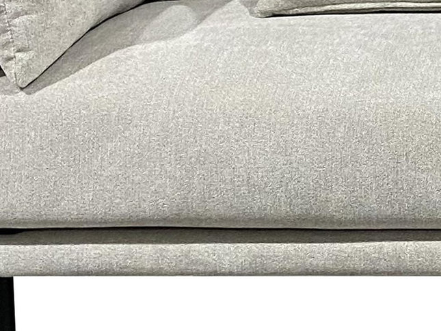 85" Beige Fabric Solid Wood Sofa