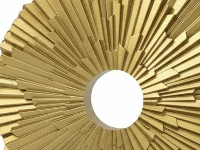 12" Gold Resin Sunflower Hand Painted Tabletop Sculpture