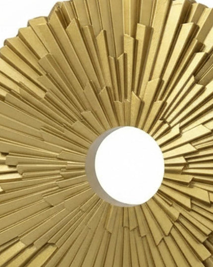 12" Gold Resin Sunflower Hand Painted Tabletop Sculpture