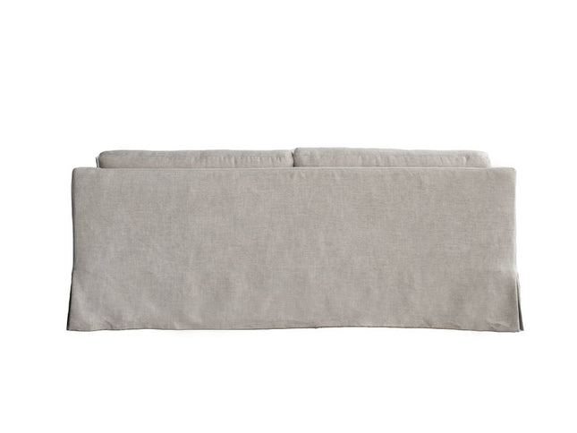 85" Beige Fabric Solid Wood Sofa