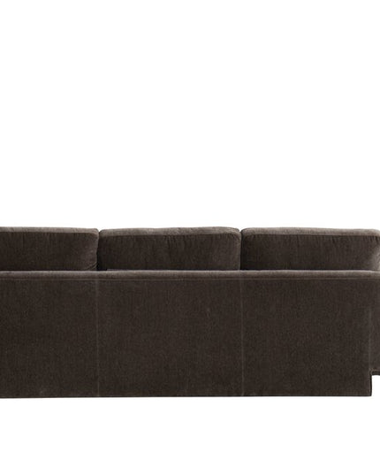 97" Dark Gray Fabric Solid Wood Sofa
