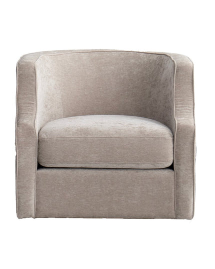 32" Beige Fabric Upholstered Arm Chair