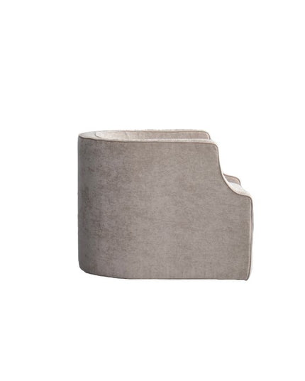 32" Beige Fabric Upholstered Arm Chair