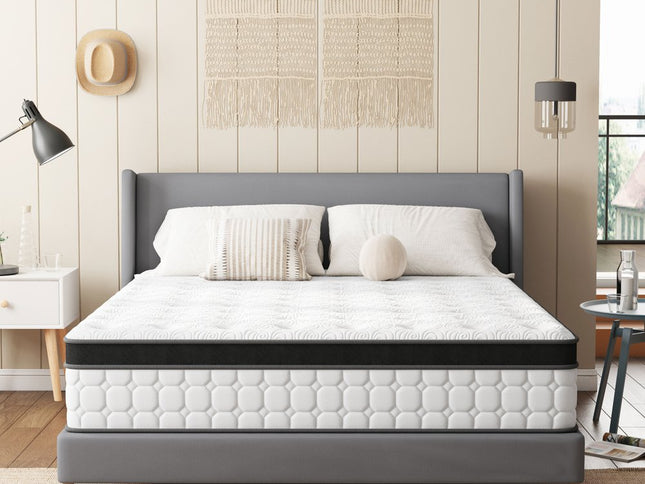 12" Hybrid Pocket Coil Gel Memory Foam Twin Mattress