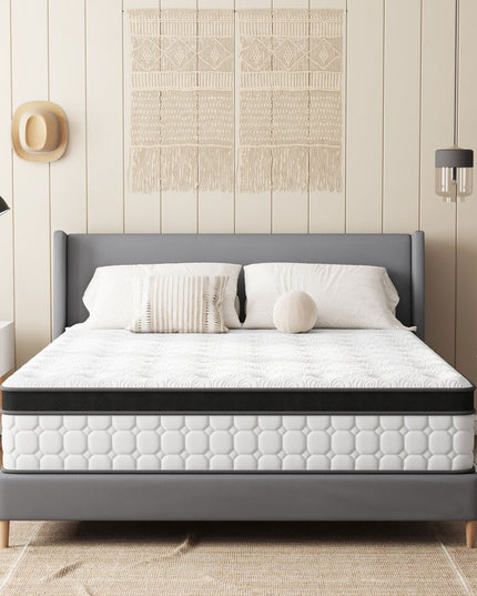 12" Hybrid Pocket Coil Gel Memory Foam King Mattress
