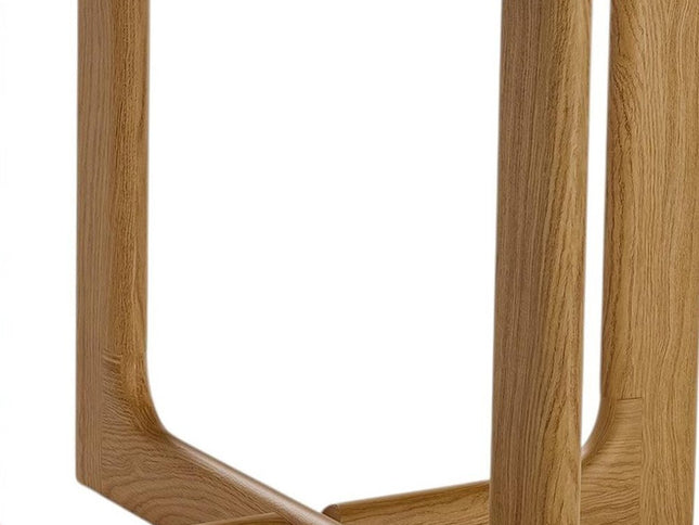 24" Natural Wood Square Cross Legs End Table