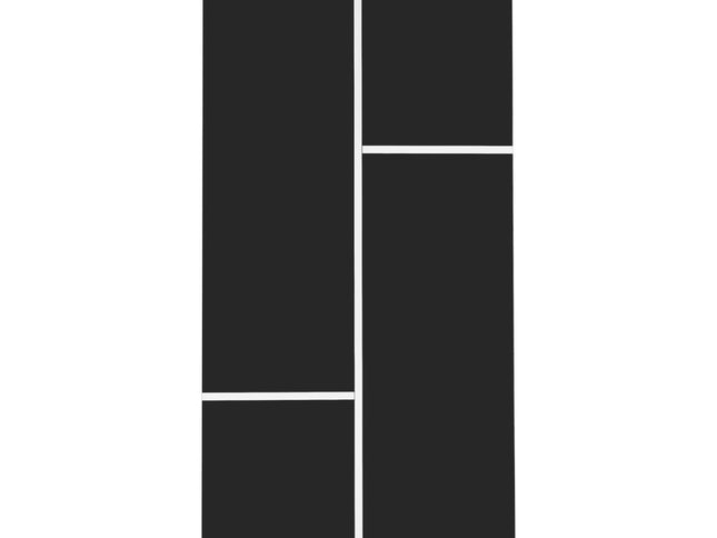 47" Black Wood Extendable Coffee Table With Storage