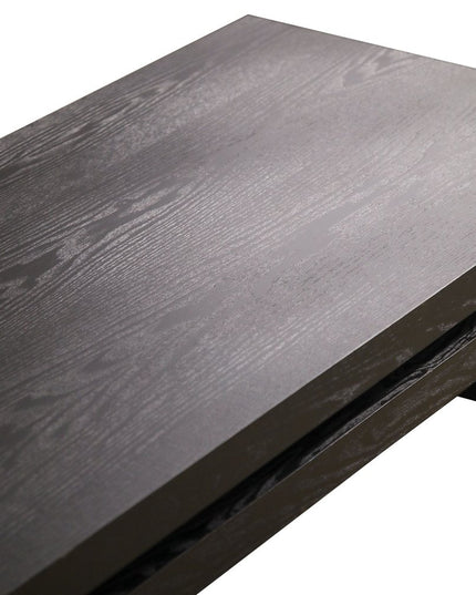 48" Black Wood Floating Frame Coffee Table