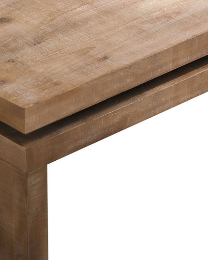 48" Natural Wood Distressed Floating Frame Coffee Table