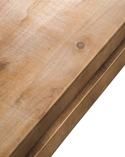 48" Natural Wood Distressed Floating Frame Coffee Table