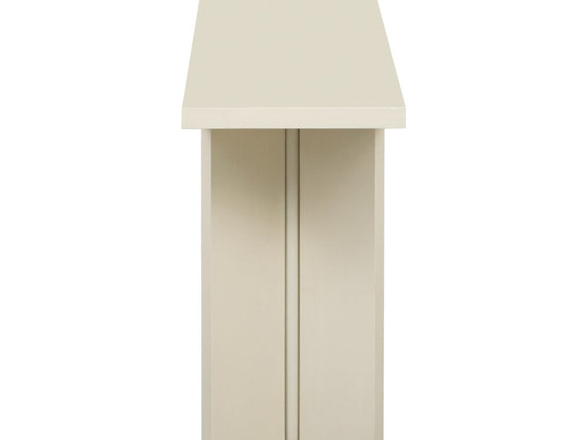 63" Beige Wood Coffee Table