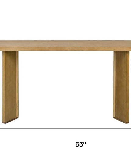 63" Natural Wood Coffee Table