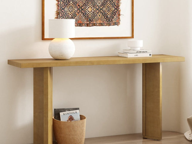 63" Natural Wood Coffee Table