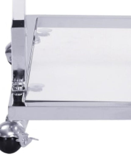 26" White Glass and Acrylic Square Coffee Table