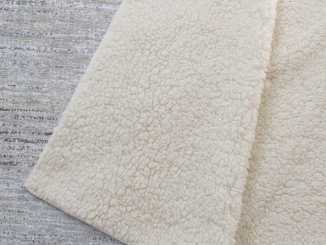 50" X 70" Beige And Ivory Abstract Polyester Woven Plush Throw Blanket