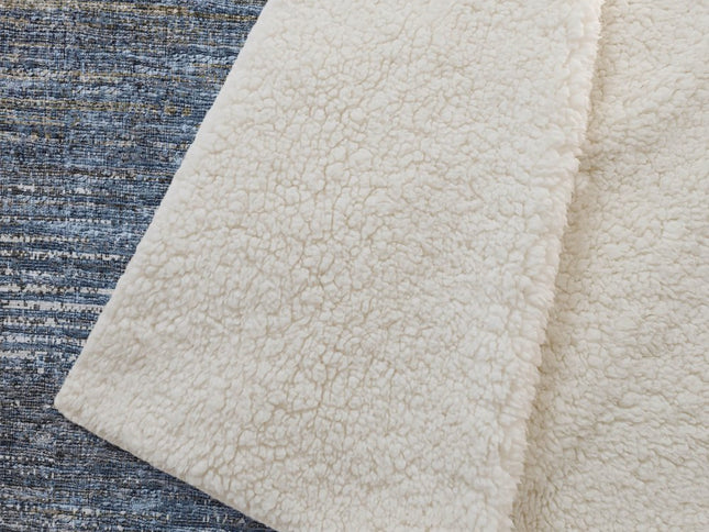 50" X 70" Blue And Gold Abstract Polyester Woven Plush Throw Blanket