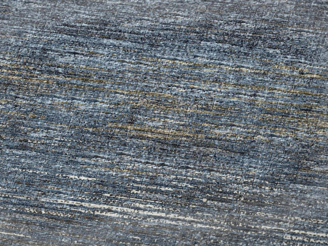 50" X 70" Blue And Gold Abstract Polyester Woven Plush Throw Blanket