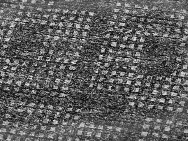 50" X 70" Black And Silver Geometric Polyester Woven Plush Throw Blanket