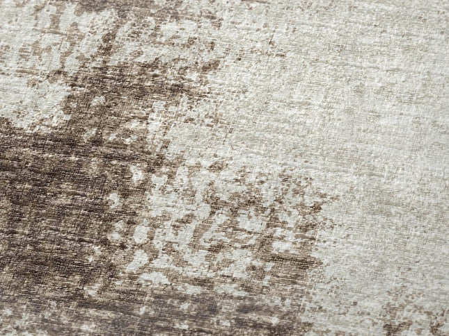 50" X 70" Brown And Beige Abstract Polyester Woven Plush Throw Blanket