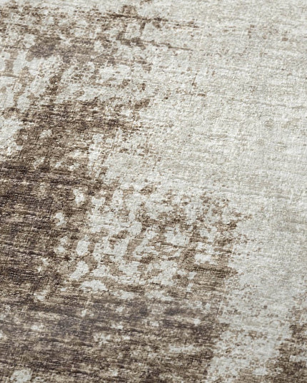 50" X 70" Brown And Beige Abstract Polyester Woven Plush Throw Blanket