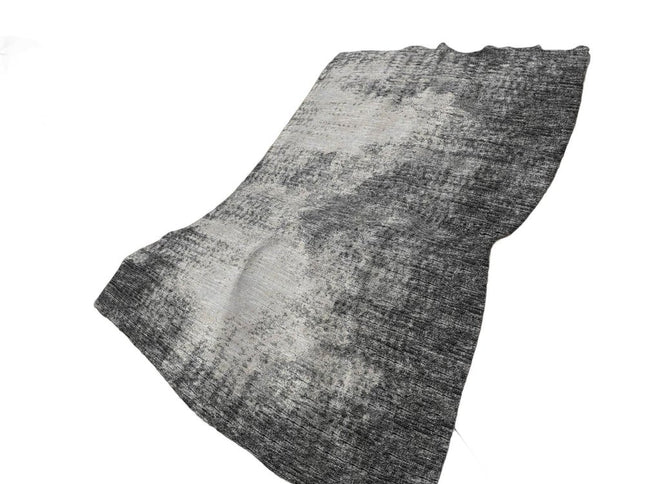 50" X 70" Black And Beige Abstract Polyester Woven Plush Throw Blanket