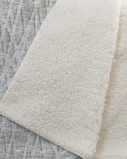 50" X 70" Beige And Gray Abstract Polyester Woven Plush Throw Blanket