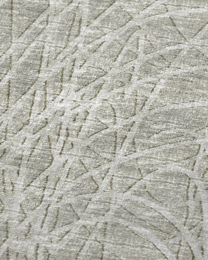 50" X 70" Beige And Gray Abstract Polyester Woven Plush Throw Blanket