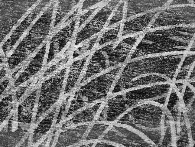 50" X 70" Charcoal And Gray Abstract Polyester Woven Plush Throw Blanket